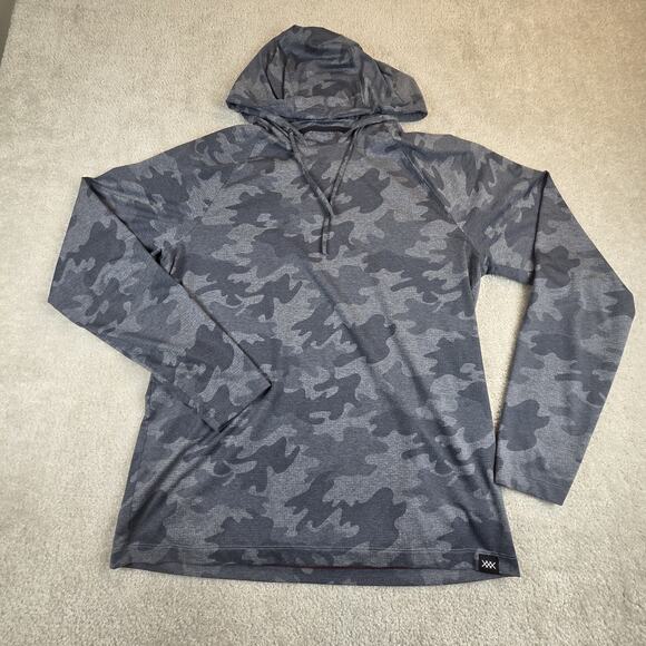 RHONE Other - Rhone Reign Performance Hoodie Mens L Gray Camo Lightweight Stretch